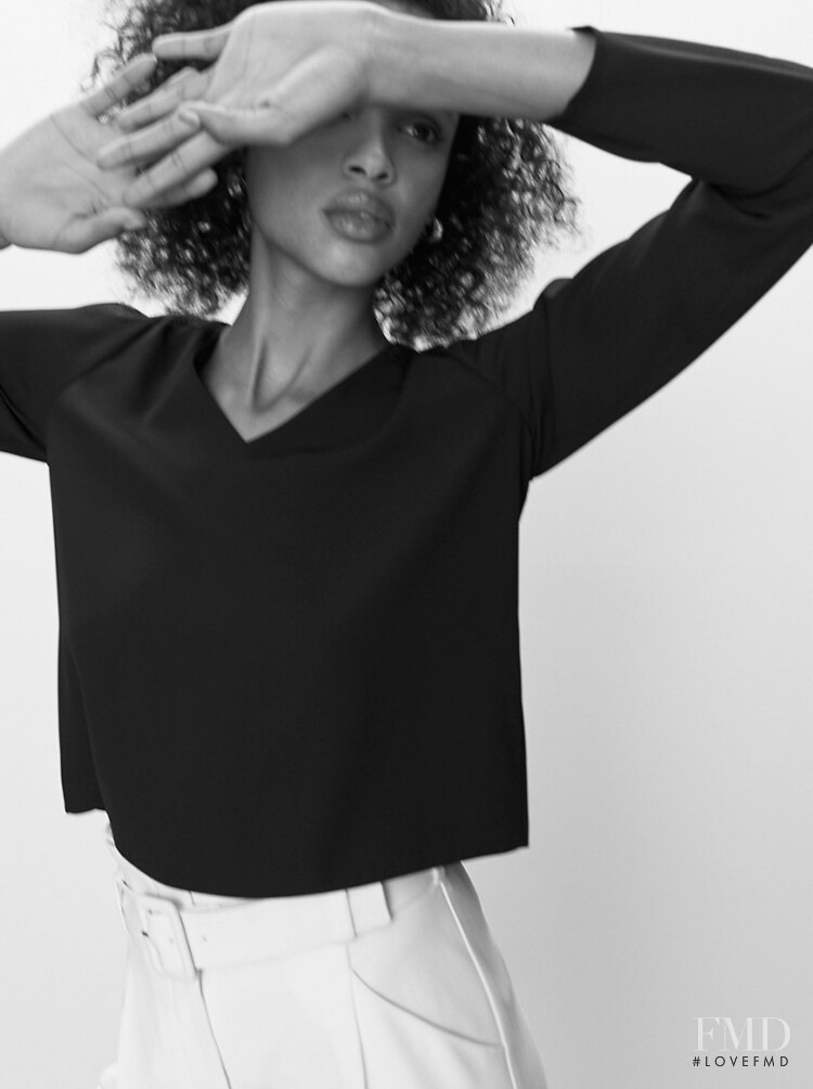 Aya Jones featured in  the Aritzia lookbook for Spring/Summer 2020