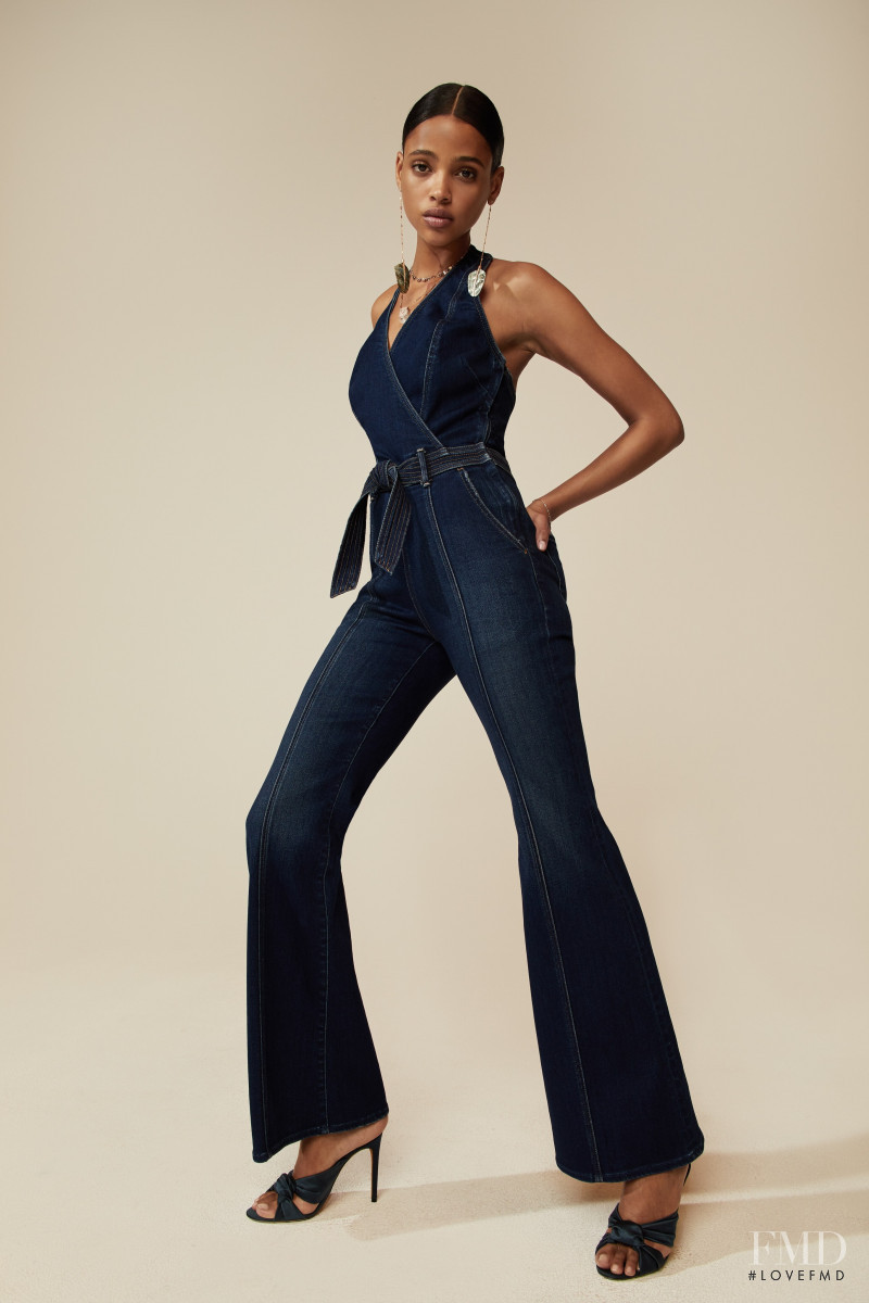 Aya Jones featured in  the Mother Denim lookbook for Pre-Fall 2020