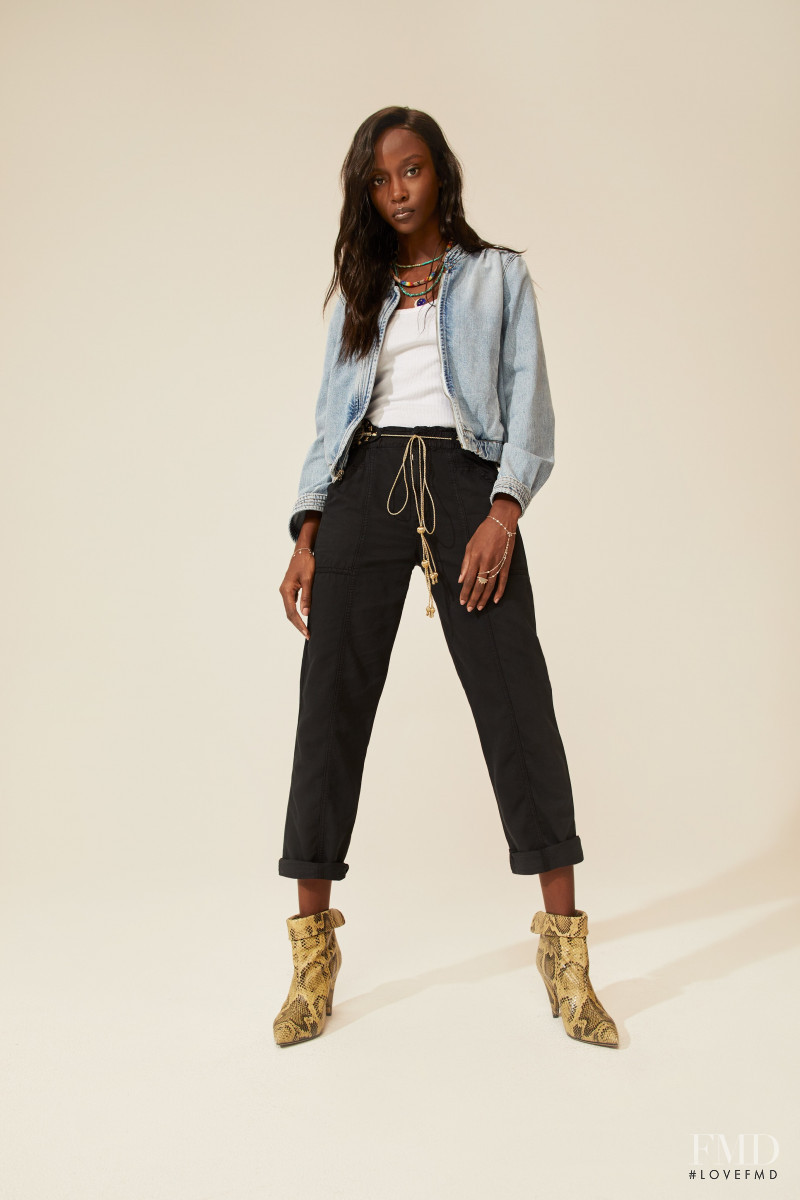 Riley Montana featured in  the Mother Denim lookbook for Pre-Fall 2020