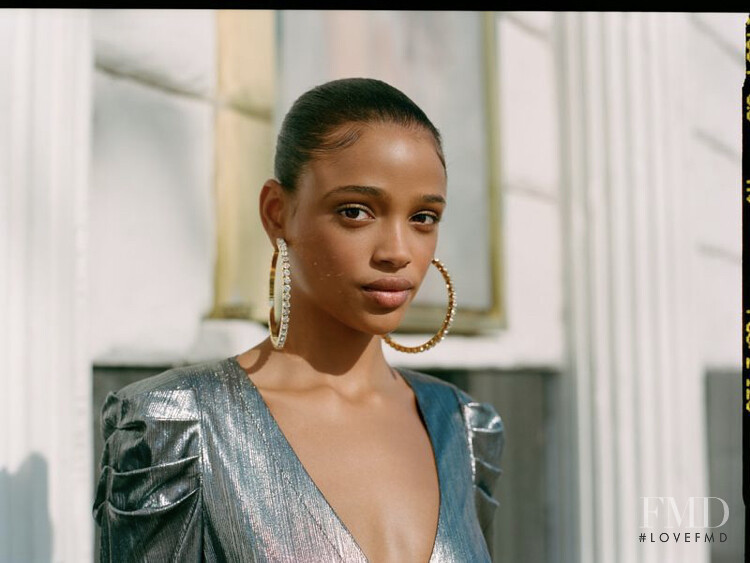 Aya Jones featured in  the Shopbop lookbook for Resort 2020