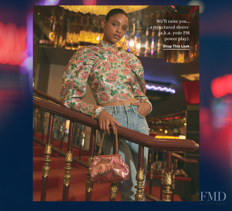 Aya Jones featured in  the Shopbop lookbook for Holiday 2019