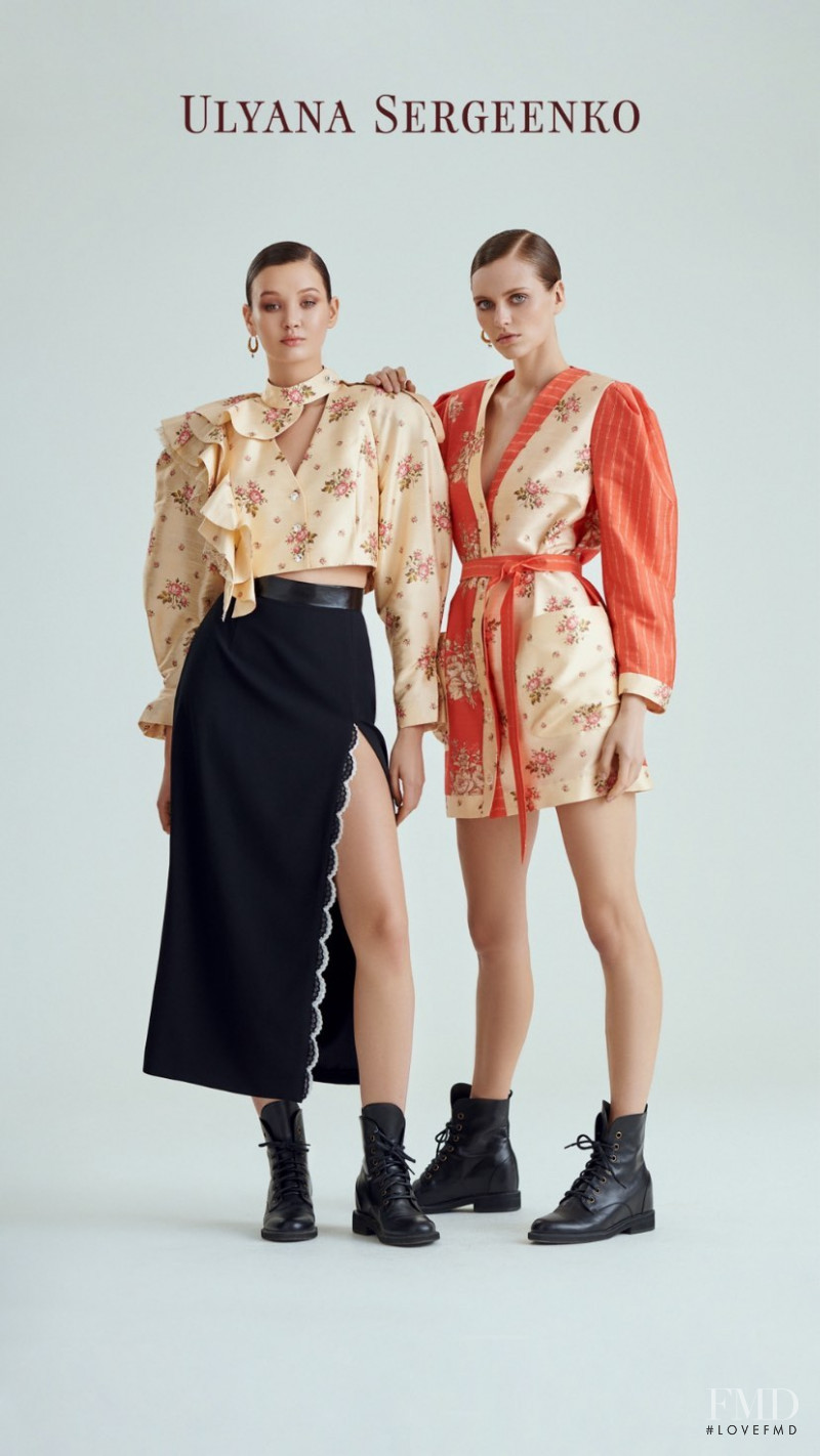 Natalia Bulycheva featured in  the Ulyana Sergeenko lookbook for Spring/Summer 2020