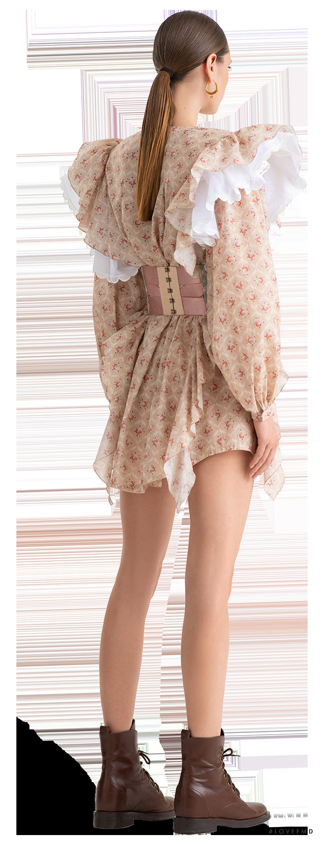 Natalia Bulycheva featured in  the Ulyana Sergeenko lookbook for Spring/Summer 2020
