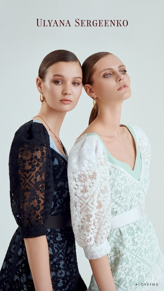 Natalia Bulycheva featured in  the Ulyana Sergeenko lookbook for Spring/Summer 2020