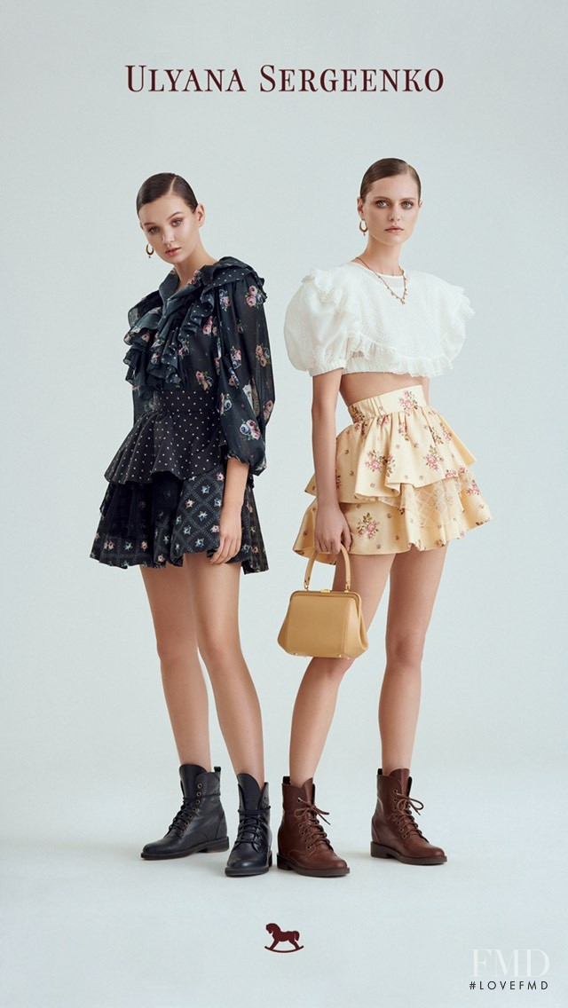 Natalia Bulycheva featured in  the Ulyana Sergeenko lookbook for Spring/Summer 2020