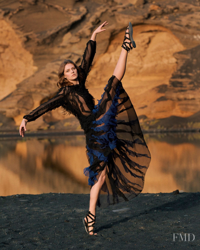 Natalia Bulycheva featured in  the Alberta Ferretti The Sunset Ballet advertisement for Spring/Summer 2020