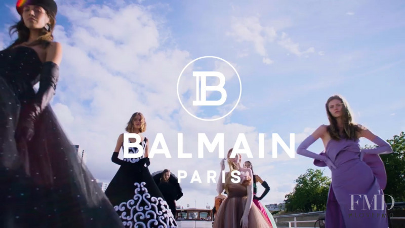 Natalia Bulycheva featured in  the Balmain Balmain sur Seine fashion show for Autumn/Winter 2020