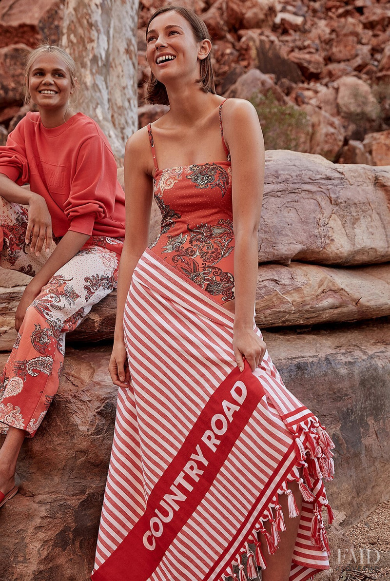 Mali Koopman featured in  the Country Road New Horizon lookbook for Summer 2019