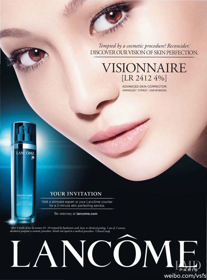 Lancome Visionnaire Advanced Skin Corrector advertisement for Spring/Summer 2014
