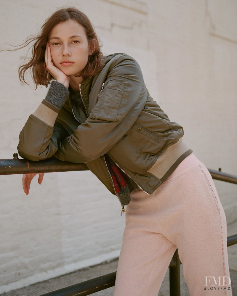 Mali Koopman featured in  the rag & bone lookbook for Winter 2018