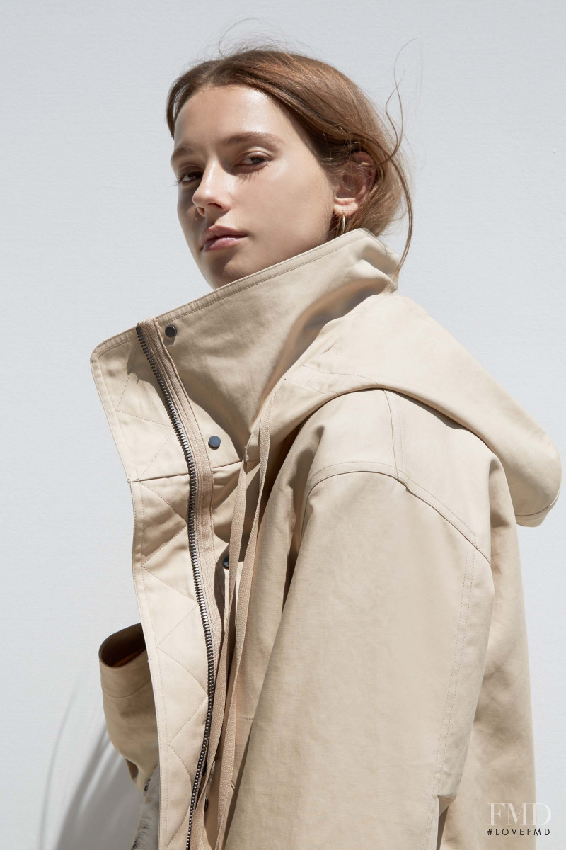 Mali Koopman featured in  the Helmut Lang lookbook for Resort 2017