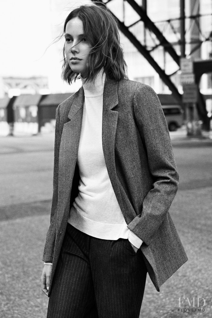 Mali Koopman featured in  the Zara advertisement for Autumn/Winter 2016