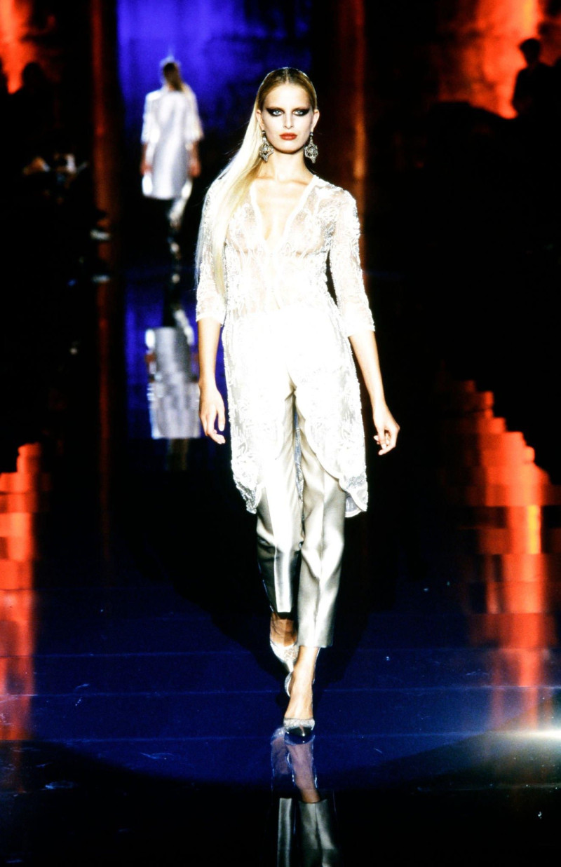 Karolina Kurkova featured in  the Valentino Couture fashion show for Spring/Summer 2003