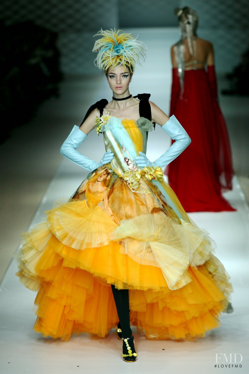 Mariacarla Boscono featured in  the Jean Paul Gaultier Haute Couture fashion show for Spring/Summer 2003