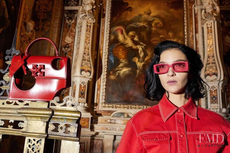 Mariacarla Boscono featured in  the Off-White Handbag & Eyewear advertisement for Spring/Summer 2020