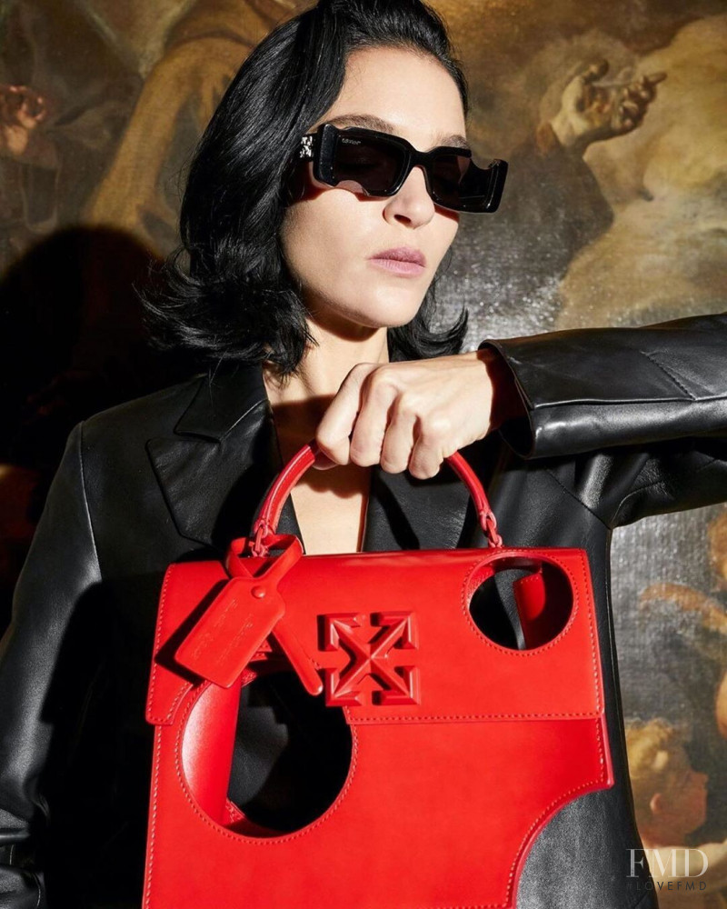 Mariacarla Boscono featured in  the Off-White Handbag & Eyewear advertisement for Spring/Summer 2020