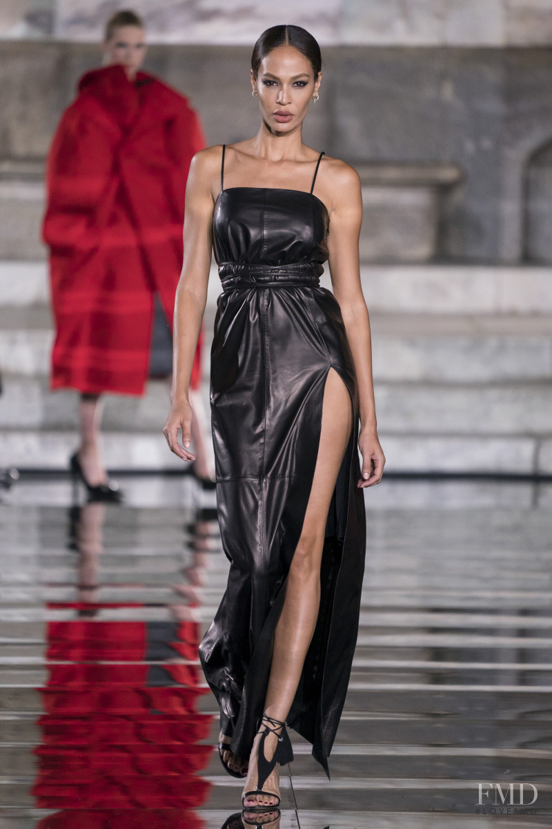 Joan Smalls featured in  the Luisaviaroma fashion show for Autumn/Winter 2019