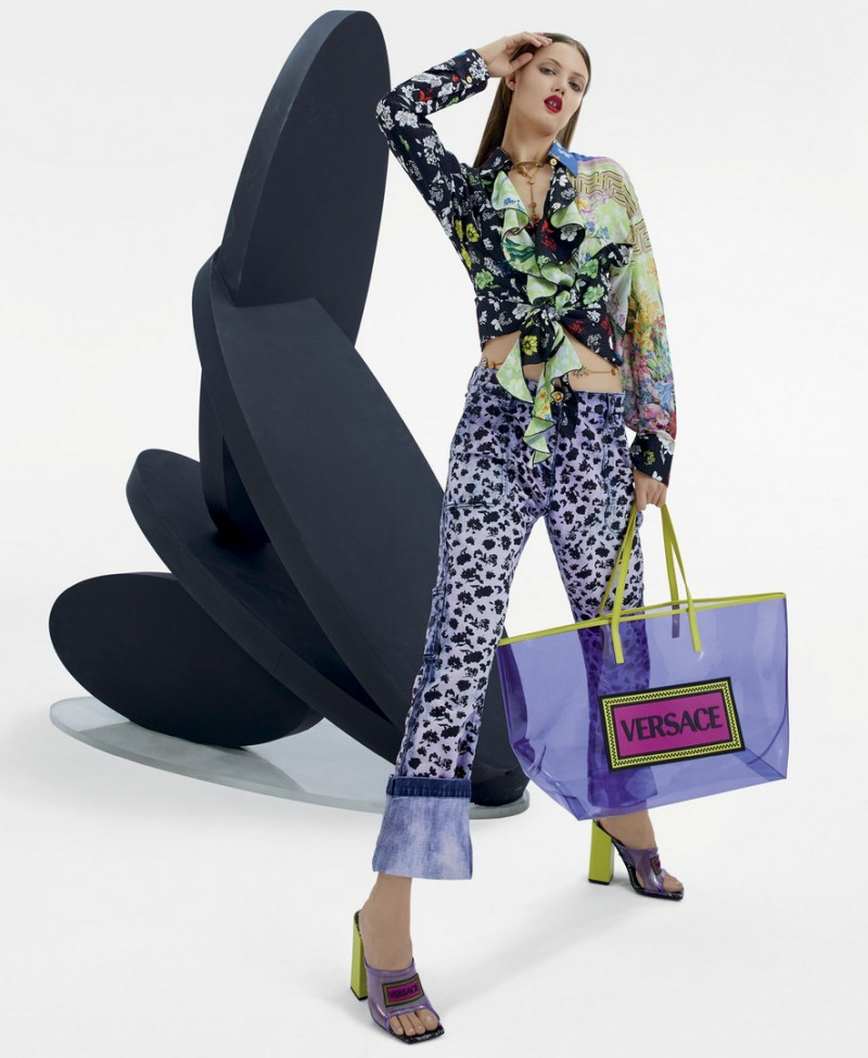Lindsey Wixson featured in  the South Coast Plaza lookbook for Spring/Summer 2019
