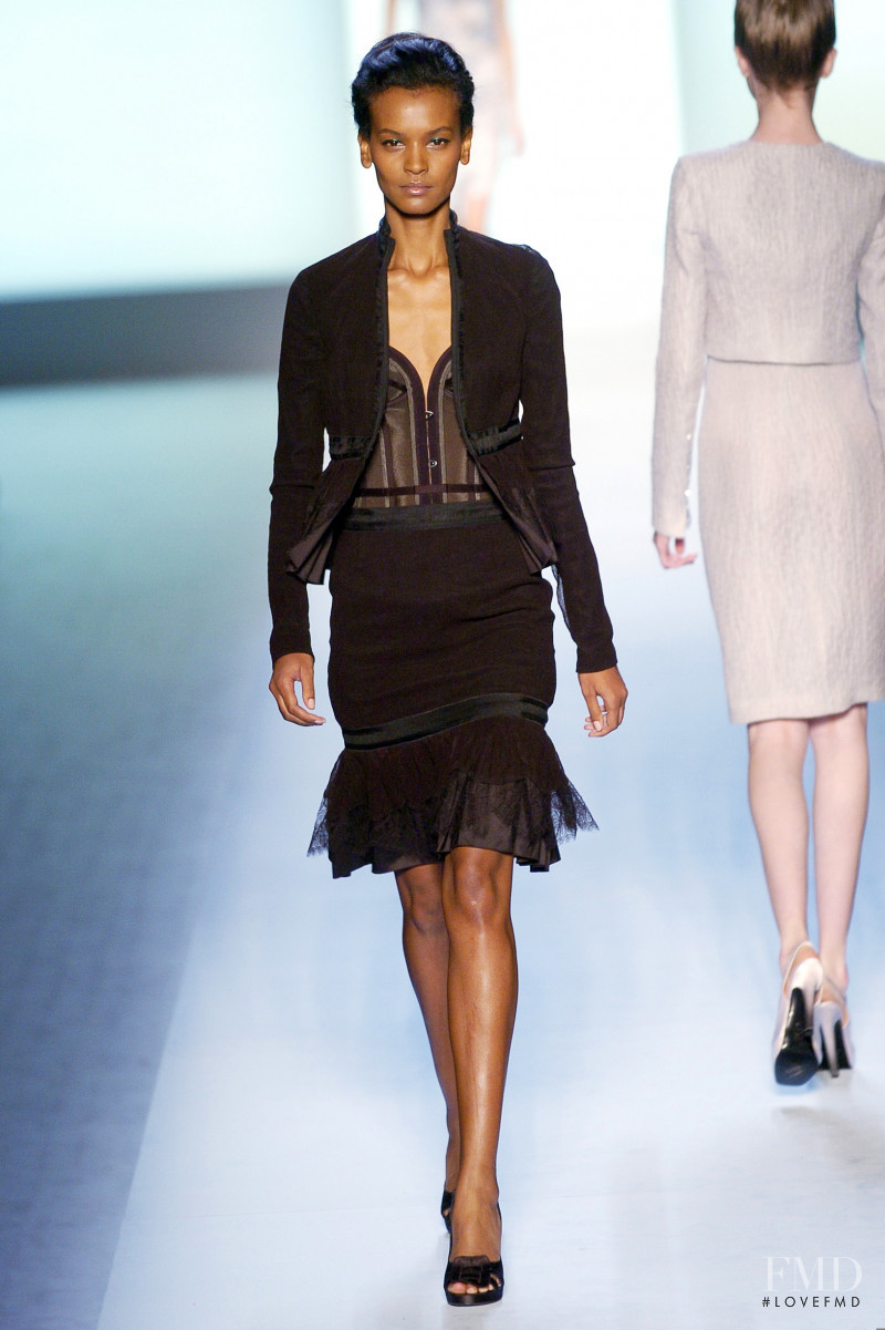 Liya Kebede featured in  the Rochas fashion show for Spring/Summer 2005