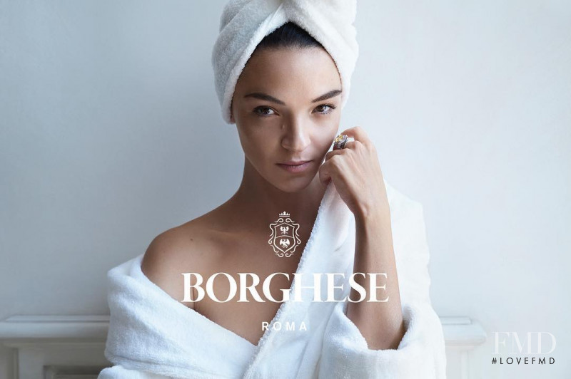 Mariacarla Boscono featured in  the Borghese advertisement for Spring/Summer 2017