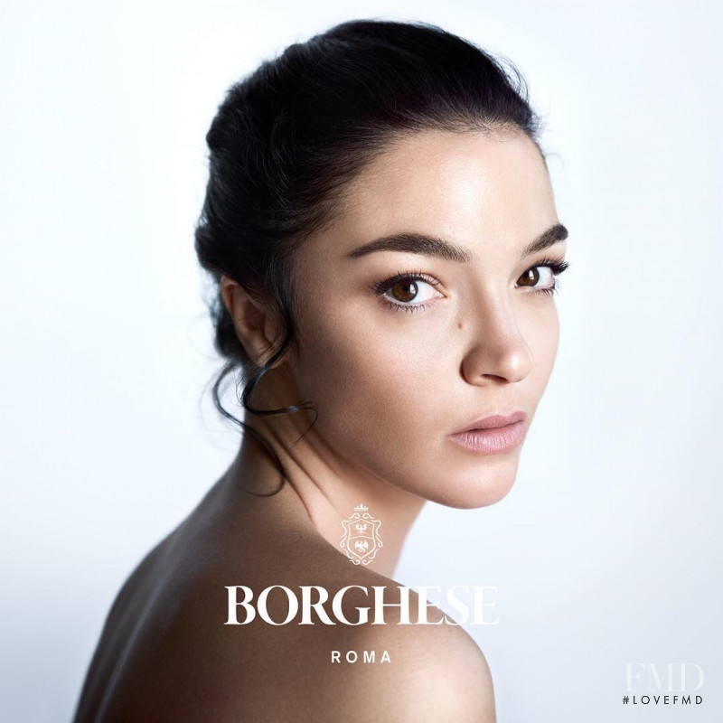 Mariacarla Boscono featured in  the Borghese advertisement for Spring/Summer 2017