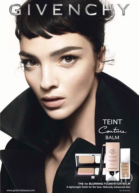 Mariacarla Boscono featured in  the Givenchy Beauty advertisement for Spring/Summer 2015