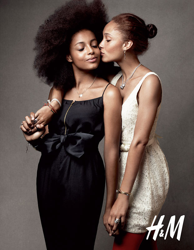 Tara Halliwell featured in  the H&M advertisement for Holiday 2010