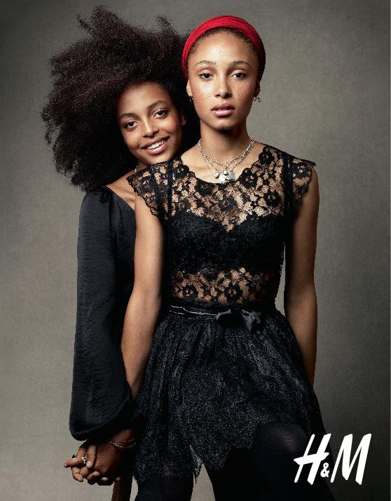Tara Halliwell featured in  the H&M advertisement for Holiday 2010