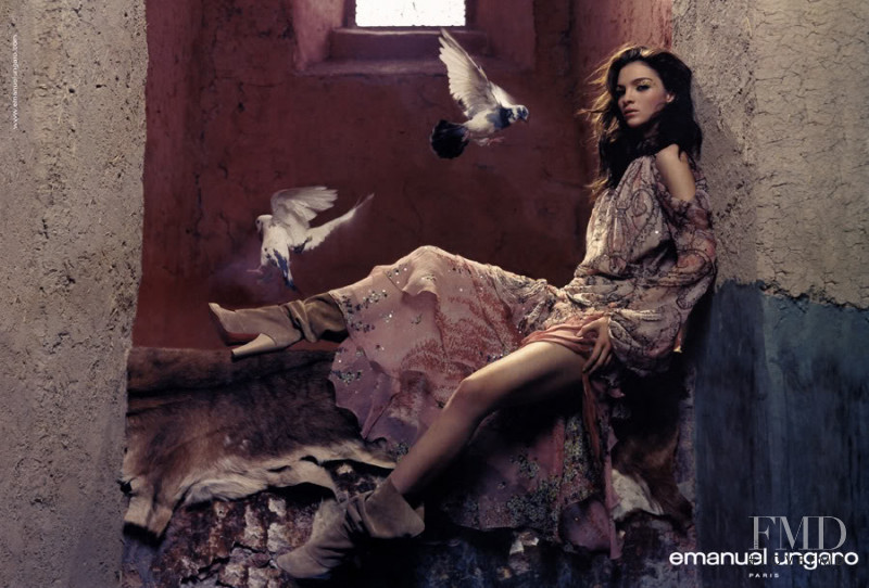 Mariacarla Boscono featured in  the Emanuel Ungaro advertisement for Spring/Summer 2010