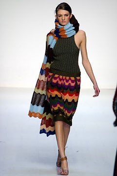 Missoni fashion show for Autumn/Winter 2002