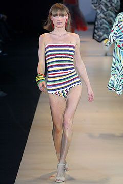Missoni fashion show for Spring/Summer 2004