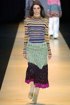 Missoni fashion show for Spring/Summer 2004