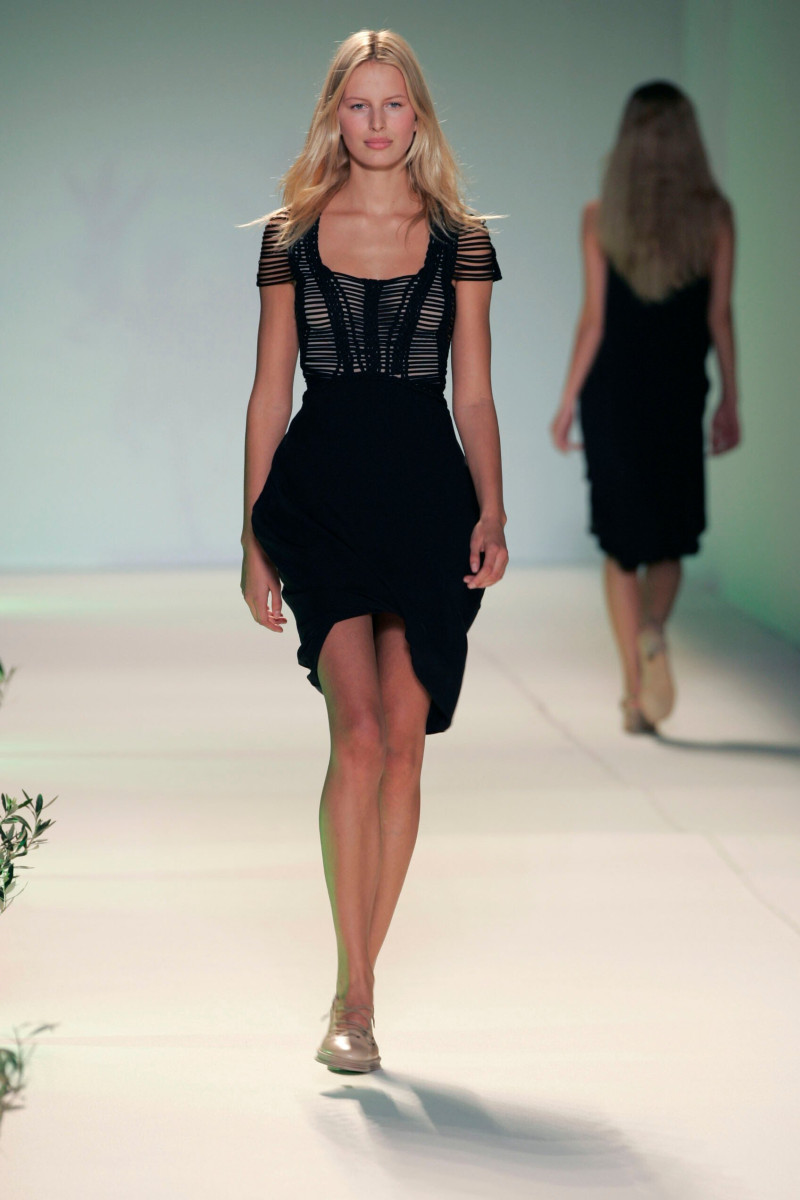 Karolina Kurkova featured in  the Hussein Chalayan fashion show for Spring/Summer 2005