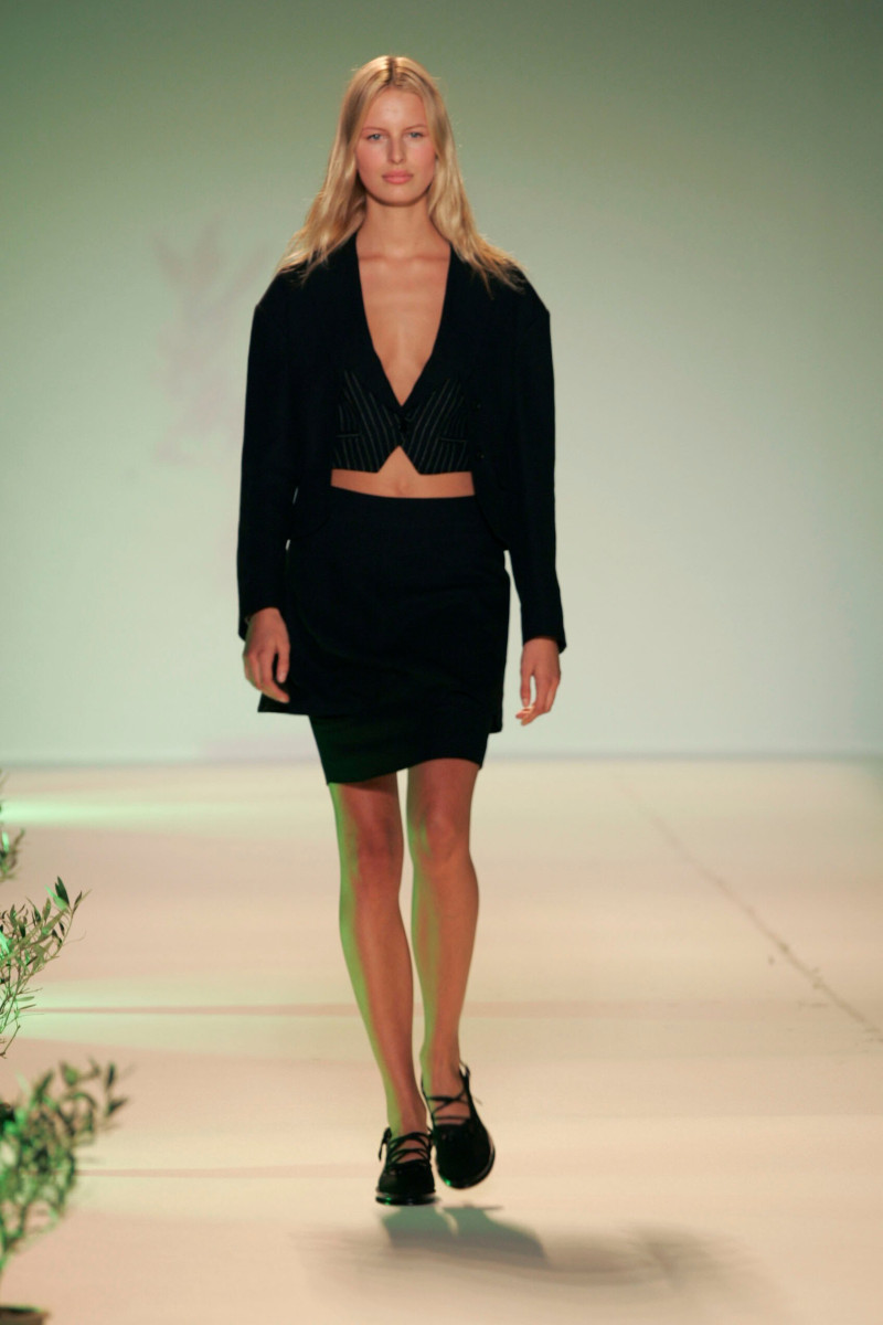 Karolina Kurkova featured in  the Hussein Chalayan fashion show for Spring/Summer 2005