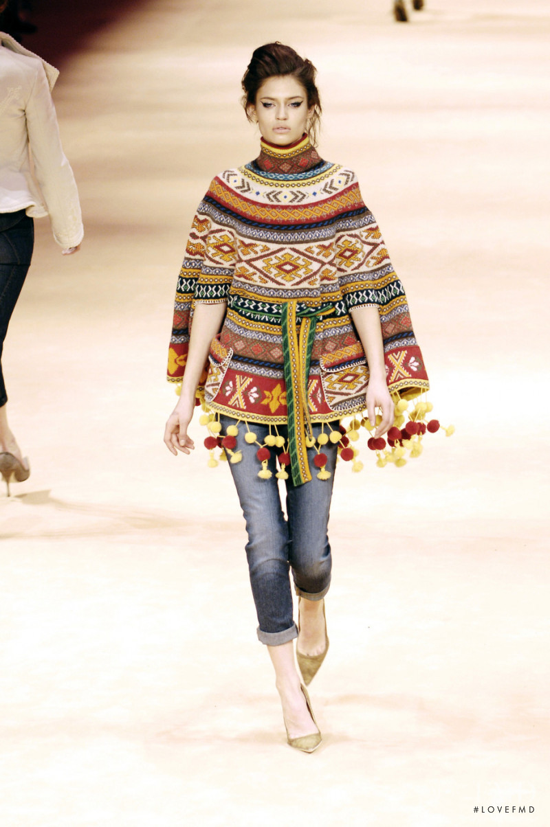 Bianca Balti featured in  the Alexander McQueen fashion show for Autumn/Winter 2005