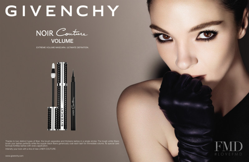 Mariacarla Boscono featured in  the Givenchy Beauty advertisement for Autumn/Winter 2014