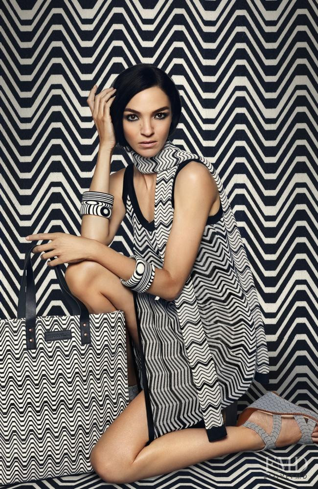 Mariacarla Boscono featured in  the Target x Missoni advertisement for Pre-Fall 2014