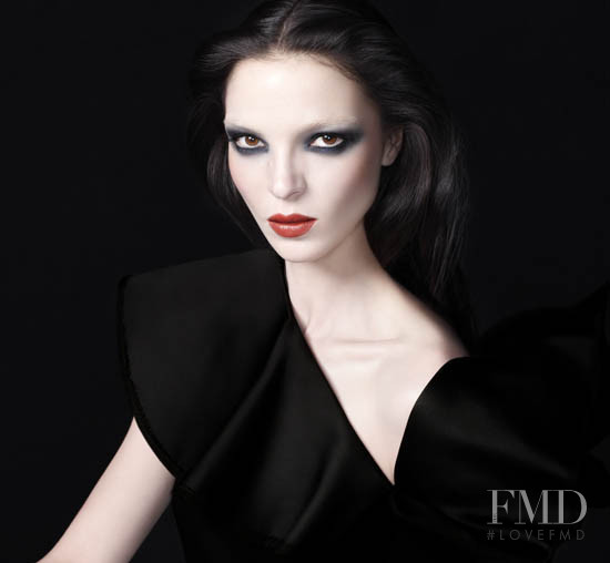 Mariacarla Boscono featured in  the Nars Cosmetics advertisement for Holiday 2011