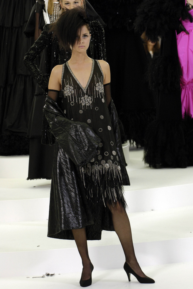 Tasha Tilberg featured in  the Chanel Haute Couture fashion show for Autumn/Winter 2005