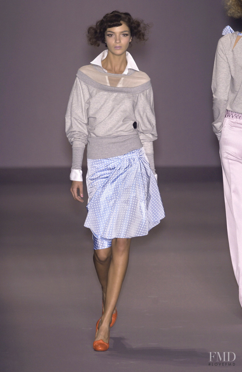 Mariacarla Boscono featured in  the Viktor & Rolf fashion show for Spring/Summer 2004