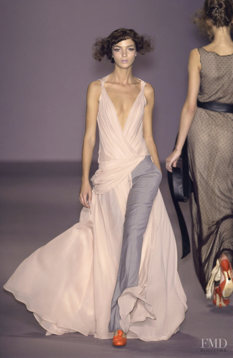 Mariacarla Boscono featured in  the Viktor & Rolf fashion show for Spring/Summer 2004