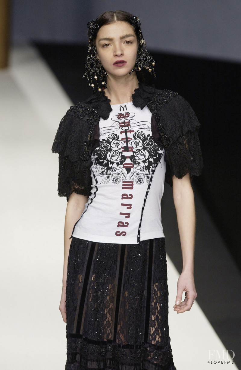 Mariacarla Boscono featured in  the Antonio Marras fashion show for Autumn/Winter 2005