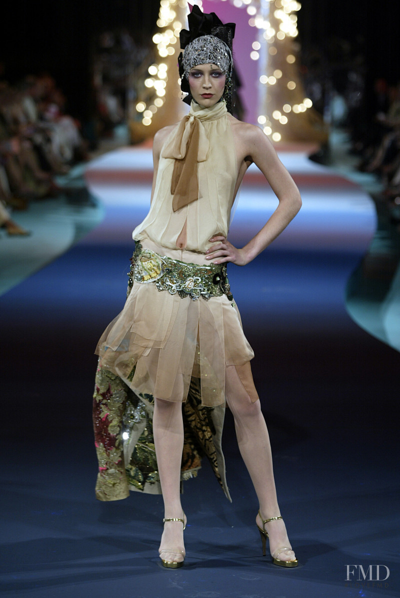 Raquel Zimmermann featured in  the Christian Lacroix Couture fashion show for Autumn/Winter 2003