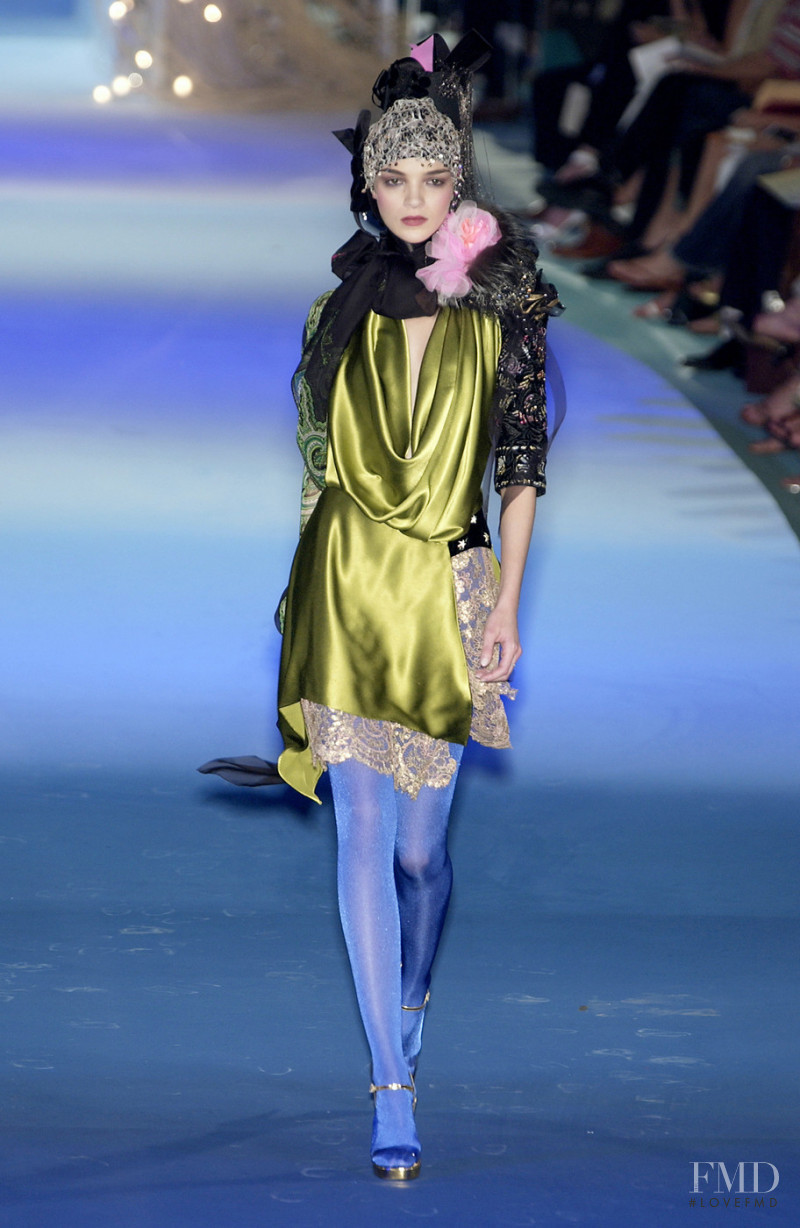 Mariacarla Boscono featured in  the Christian Lacroix Couture fashion show for Autumn/Winter 2003