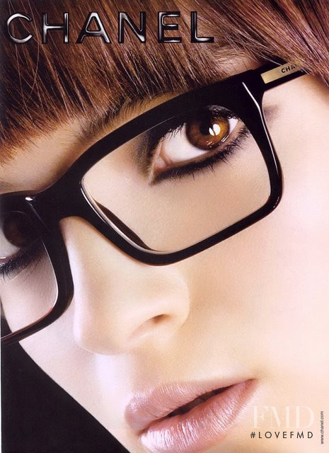 Mariacarla Boscono featured in  the Chanel Eyewear advertisement for Autumn/Winter 2008