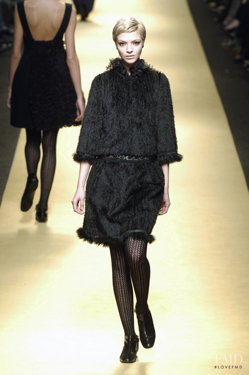 Mariacarla Boscono featured in  the Alberta Ferretti fashion show for Autumn/Winter 2006