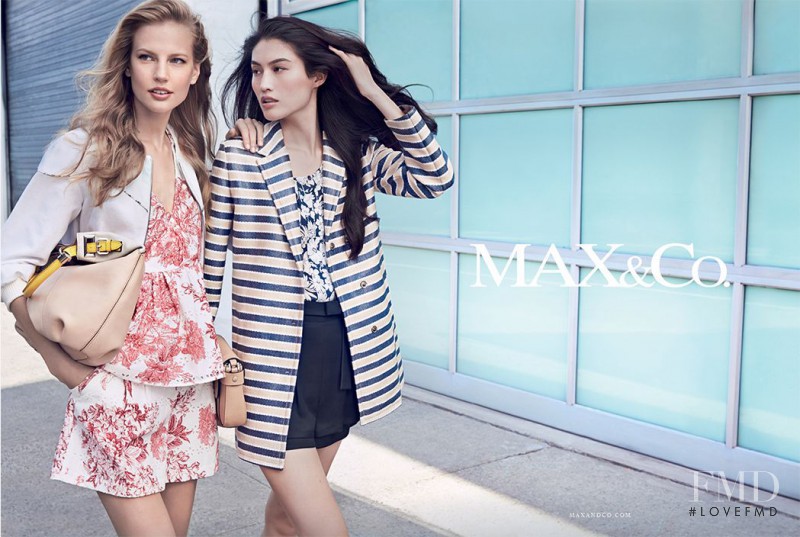Elisabeth Erm featured in  the Max&Co advertisement for Spring/Summer 2014
