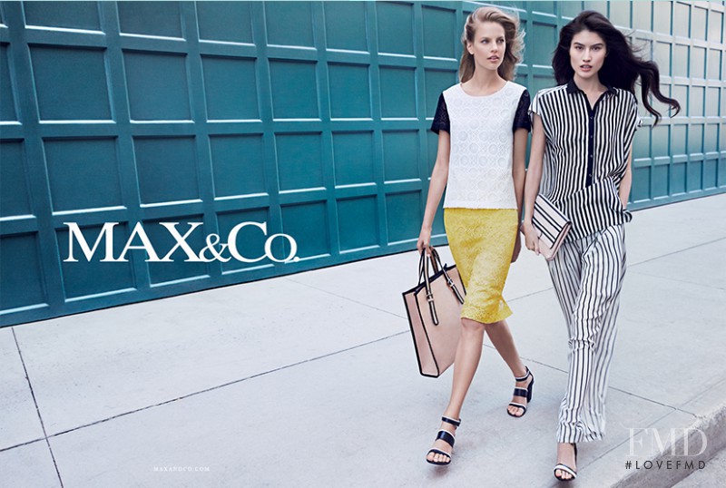 Elisabeth Erm featured in  the Max&Co advertisement for Spring/Summer 2014