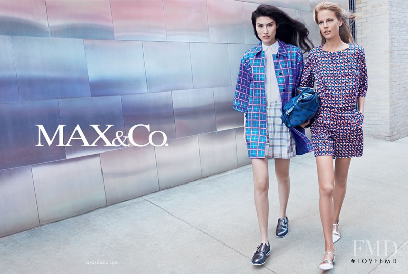 Elisabeth Erm featured in  the Max&Co advertisement for Spring/Summer 2014