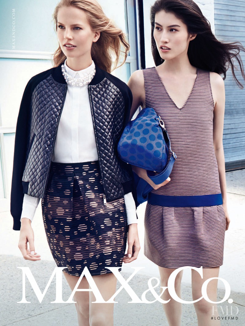 Elisabeth Erm featured in  the Max&Co advertisement for Spring/Summer 2014